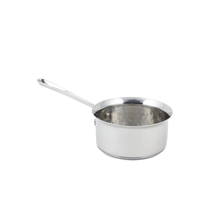 Bon Chef Cucina Butter Warmer, Hammered Finish, Ind Btm, 4 1/2" Handle, 4 7/8" Dia. X 2 1/4" H, 16 Oz 60009HF